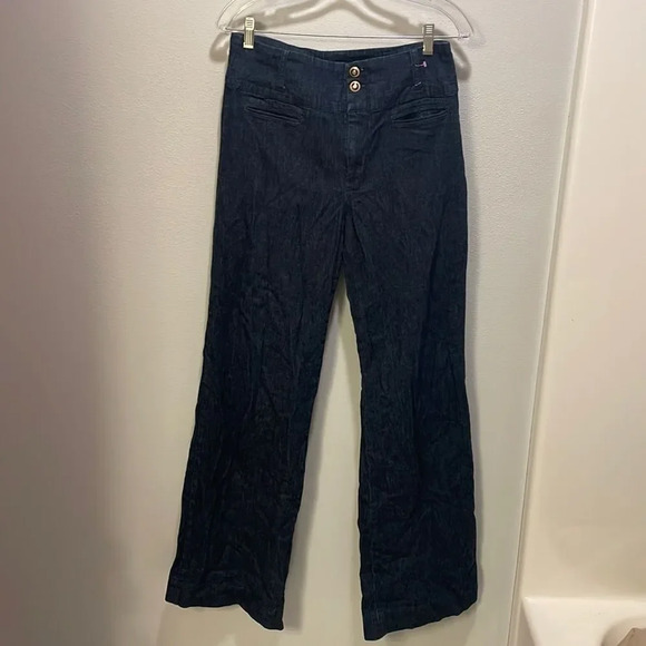 ELEVENSES Anthropologie woman’s wide leg jeans - Picture 1 of 14